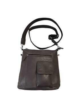 Gun Tote’n Mamas Brown Leather Concealed Carry Crossbody Purse GTM 10"
